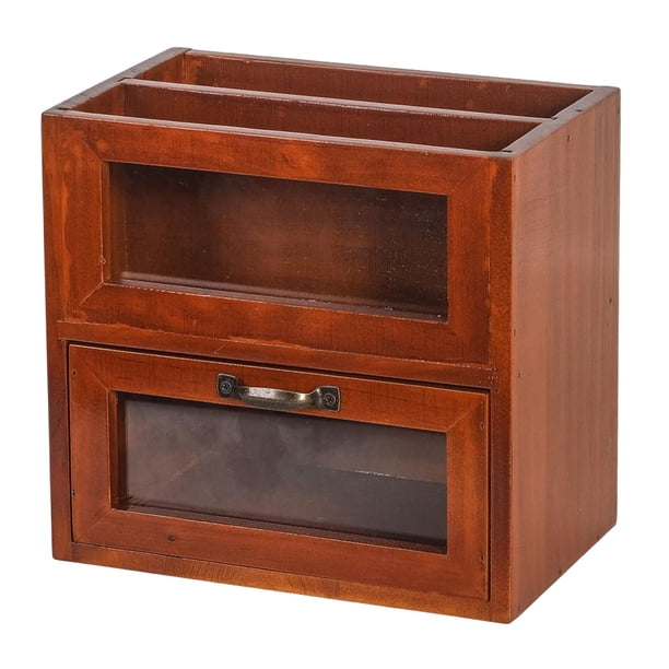 Gabinete De Almacenamiento De Escritorio Tipo Cajón De Madera Estante Para Juguetes Baño Habitación De Invitados