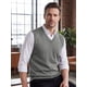 thumbnail image 5 of INSPIRE CHIC Chaleco de Punto para Hombre Cuello en V Casual Sin Mangas Top L Gris, 5 of 6