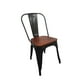thumbnail image 1 of Silla Tolix con Asiento de Madera para Terraza, 1 of 4