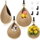thumbnail image 1 of Juego de canastas colgantes para fruta OGOTEZ de pared, 3 piezas con ganchos, algodón, 1 of 7
