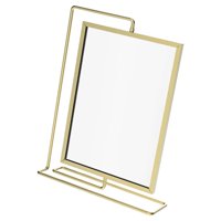 Magideal - Marco De Fotos De Doble Cara Marco De Fotos Giratorio Acrílico Moderno Minimalista 8In Marco De Fotos Decoración Para Navidad Inauguración De La Casa Oro