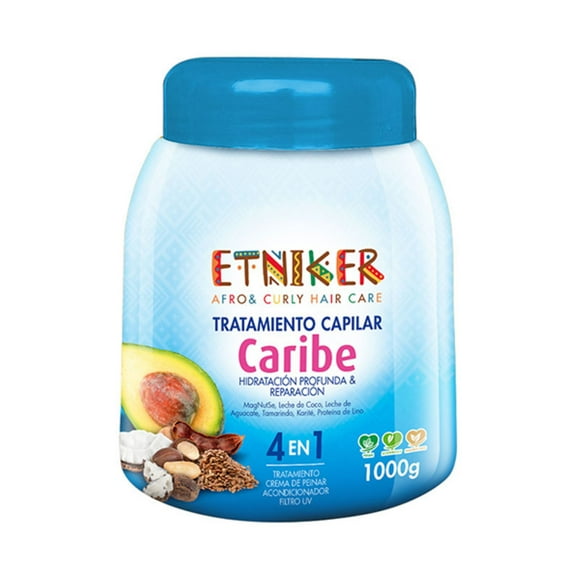 Tratamiento Capilar Afro And Curly Caribe 4 En 1