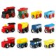 thumbnail image 4 of Set de tren de juguete de madera magnético Joqutoys, 12 vagones con bolsa de almacenamiento, 4 of 7