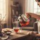 thumbnail image 3 of Tetera de Vidrio 750ml con Infusor | Mango Madera Premium, 3 of 3
