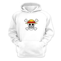 Genérico - Polerón Canguro One Piece Blanco Talla L Unisex
