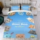 thumbnail image 4 of Bimi Boo y Amigos Conjunto de sábanas temático, trío de piezas, cómodo y amigable con la piel, diseño único, regalo de decoración para el hogar para familiares, amigos y fans,140cm *210cm, 4 of 6