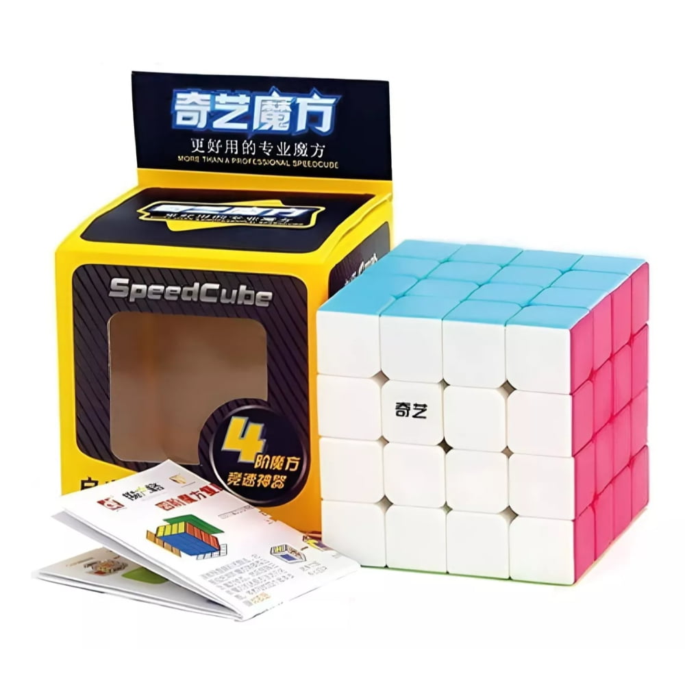 Otuti - Cubo Rubik Qiyi Qiyuan S Stickerless Speed 4x4 Lubricado