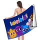 thumbnail image 4 of Bolofofos Toalla de playa de secado rápido con diseño temático, regalo para mujeres y niñas, ideal para cumpleaños, fans, amantes de la música, uso en la playa o al aire libre, 78 × 180 cm, 4 of 6