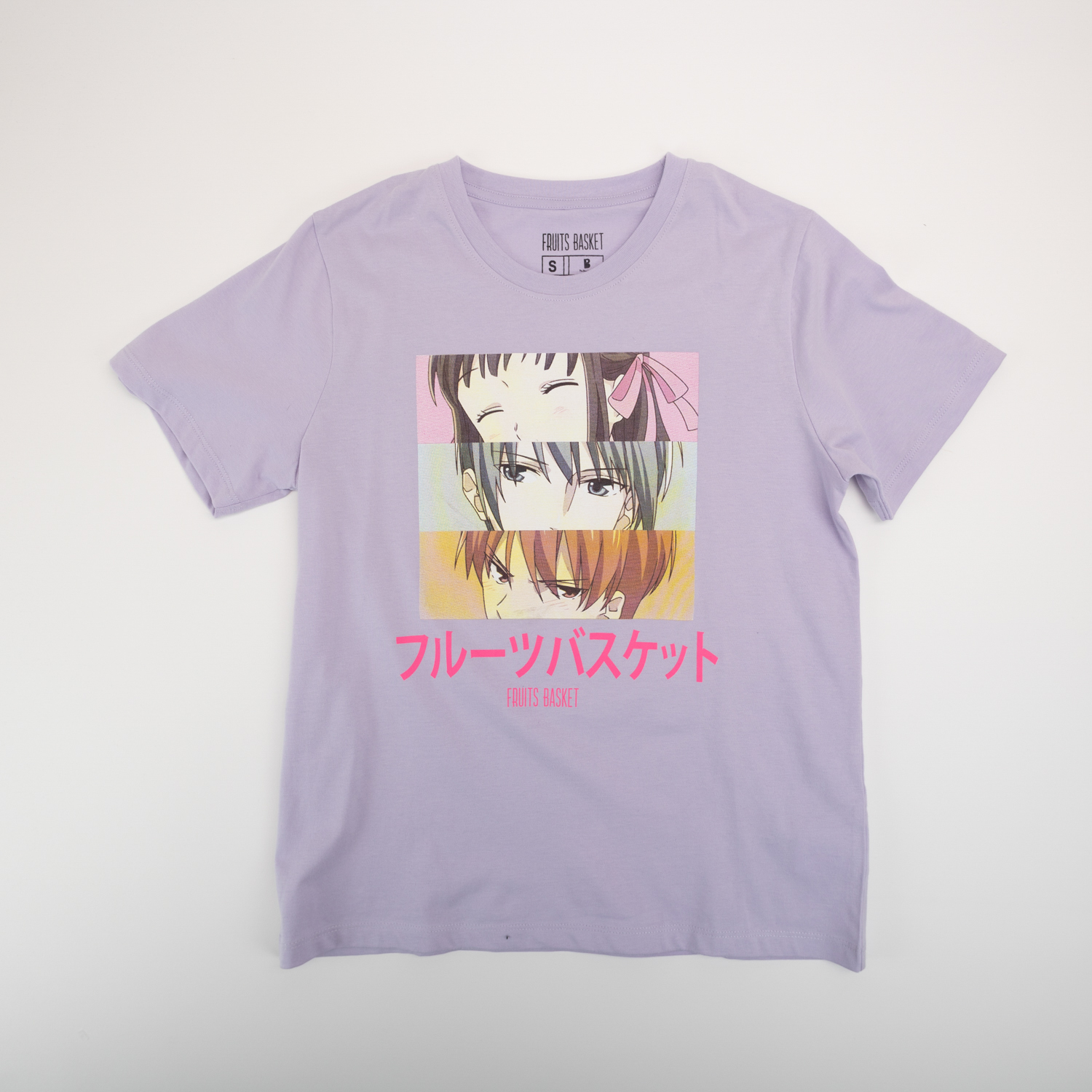 Polera Mujer Face Morado Fruits Basket