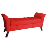 Genérico - Banqueta Baul Regatta Color Rojo