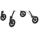 thumbnail image 4 of Rollator Lumex Set n' Go Wide, regulable en altura, color burdeos, 4 of 4