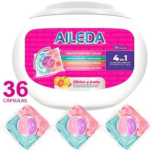 Detergente En Cápsulas Aileda Cítricos Y Frutas (36 Cápsulas)