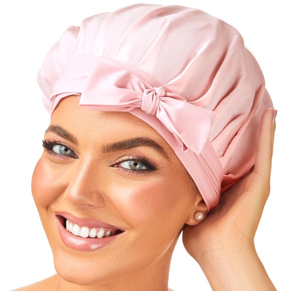 Gorro De Seda 100% Seda Morera Rosa