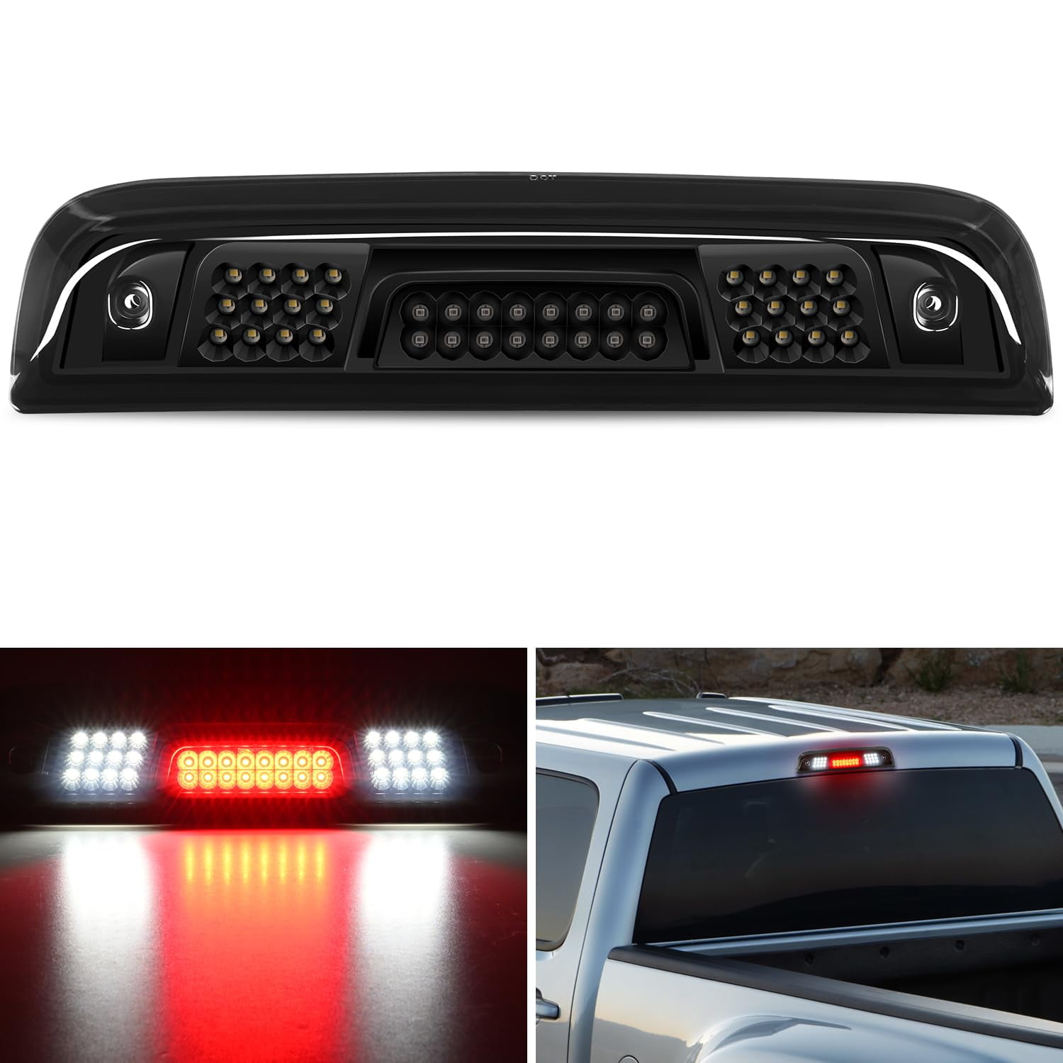 Tercera Luz De Freno Nilight High Mount Para Chevy Silverado