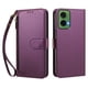 thumbnail image 1 of Funda Tipo Billetera para Motorola Moto G35 5G con Soporte y Bolsillo con Cierre Violeta intenso, 1 of 1