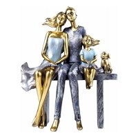 Genérico - Figura Decorativa Adorno Familia Pareja Estatua Hogar Jhn