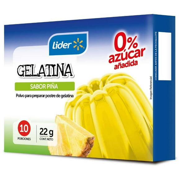 Gelatina 0% azúcar Sabor Piña, 22 g