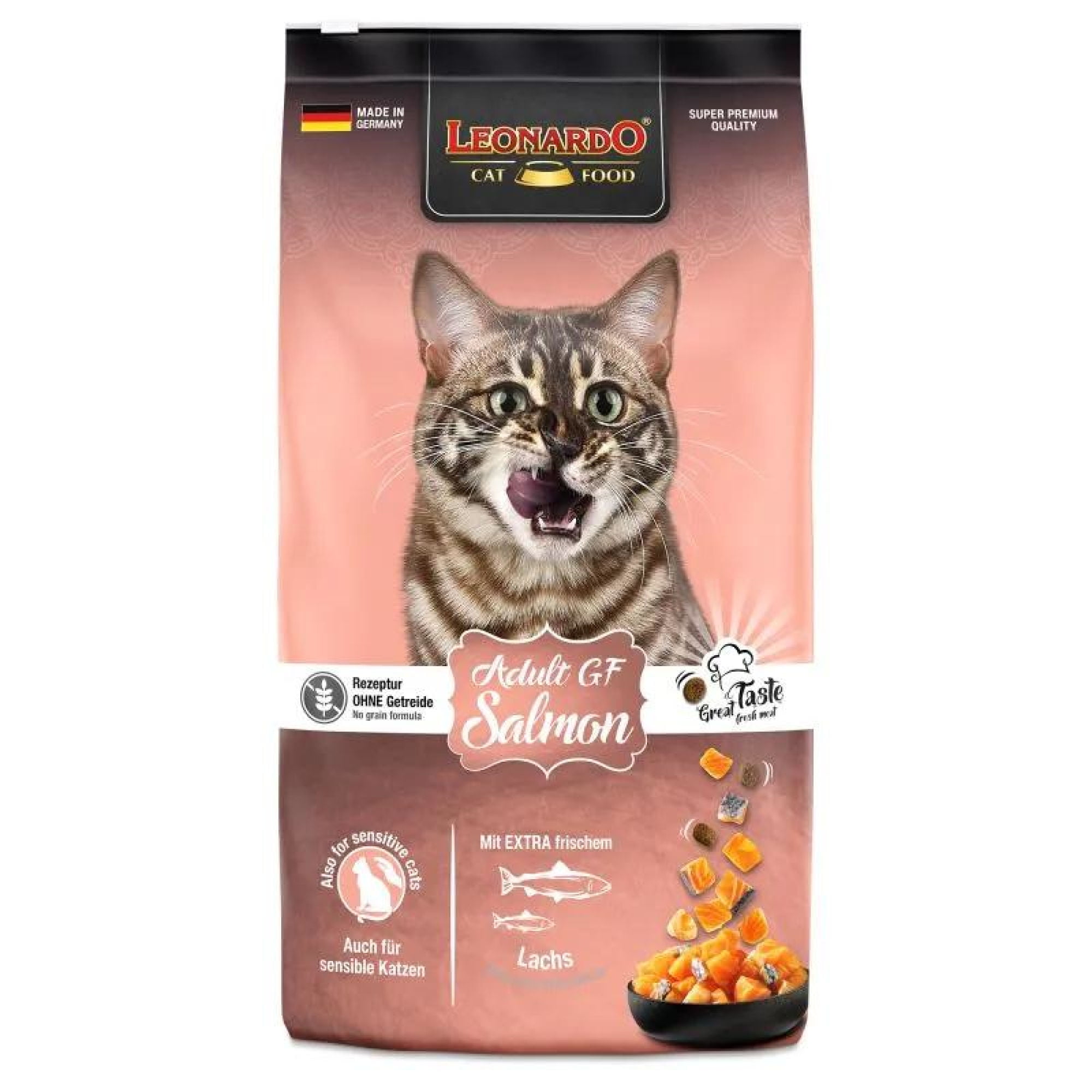 Leonardo - Alimento Seco Para Gatos Adultos Grain Free Salmón 7,5 Kg