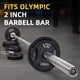 thumbnail image 4 of Set de discos de pesas para barra Fitvids 20,5 kg con agarre de 2", 4 of 7