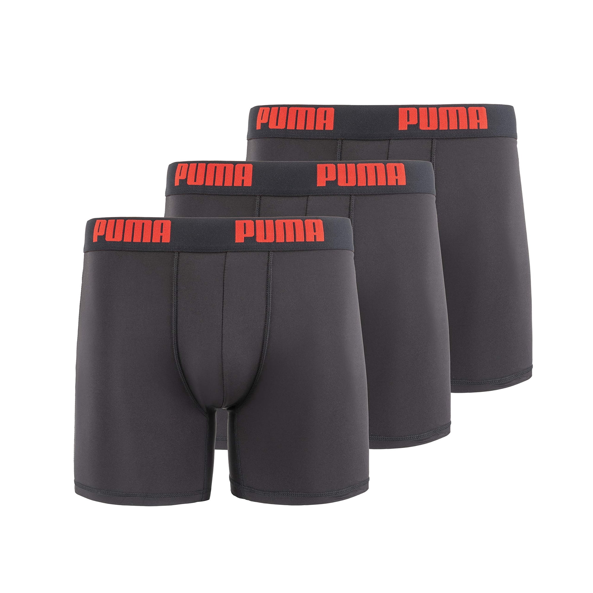 Calzoncillos Tipo Bóxer Puma Para Hombre, 3 Unidades, Color Negro, Talla Xl