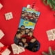 thumbnail image 4 of Glee Fox Tema: Calcetines de Navidad, fino lino blanco para colgar en escaleras y chimenea, decoración navideña para el hogar, regalo de Navidad.54cm×38cm, 4 of 5