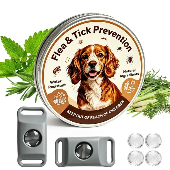 Colgante antipulgas y garrapatas Hoelesky impermeable para perros – 4 recargas
