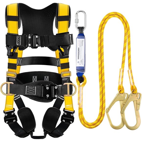 TRSMIMA Safety Harness Fall Protection Harness Kit for Men