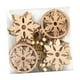 thumbnail image 2 of Colgante Hueco De Madera Para árbol De Navidad, 10 Uds., Con Cuerdas Para Decoración De Invierno, Copo De Nieve, 2 of 5
