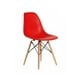 thumbnail image 2 of Comedor Mesa Vidrio 80Cms + 4 Sillas Eames Replica Color Rojo, 2 of 2