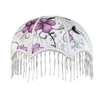 Magideal - Cubierta De Pantalla De Lámpara De Mesa De Cúpula De Repuesto De Estilo Europeo Con Parte Inferior De Borla De 30Cm Para Lámpara De Escritorio, Lámpar Estilo C