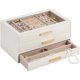 thumbnail image 1 of Caja de Joyas Lolalet Organizador de 3 Niveles con Tapa de Vidrio, 1 of 7