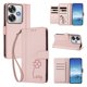 thumbnail image 2 of Funda Cartera Trébol para Xiaomi Poco F6 con Ranuras Tarjetas y Carga Inalámbrica Rosa, 2 of 6