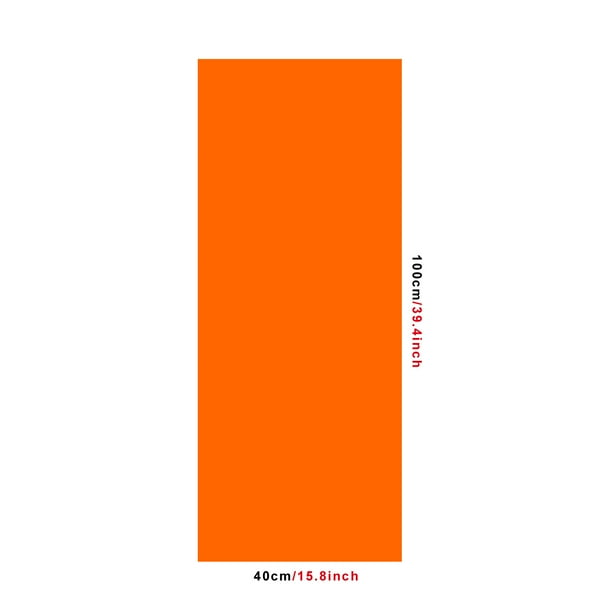 1pc Orange Wallpaper, Plain Color Film Matte Wallpaper, Waterproof Washable Peel And Stick Contact Paper, Kitchen Bathroom Backdrop Table Desk Wall Desk Appliance Furniture Sticker, Renovation Wallpa