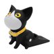 thumbnail image 4 of Tope De Puerta Con Forma De Gato De Dibujos Animados De PVC Para La Parte Inferior De La Puerta Para RV, Ba?o, Oficina, Negro Y Blanco, 4 of 5