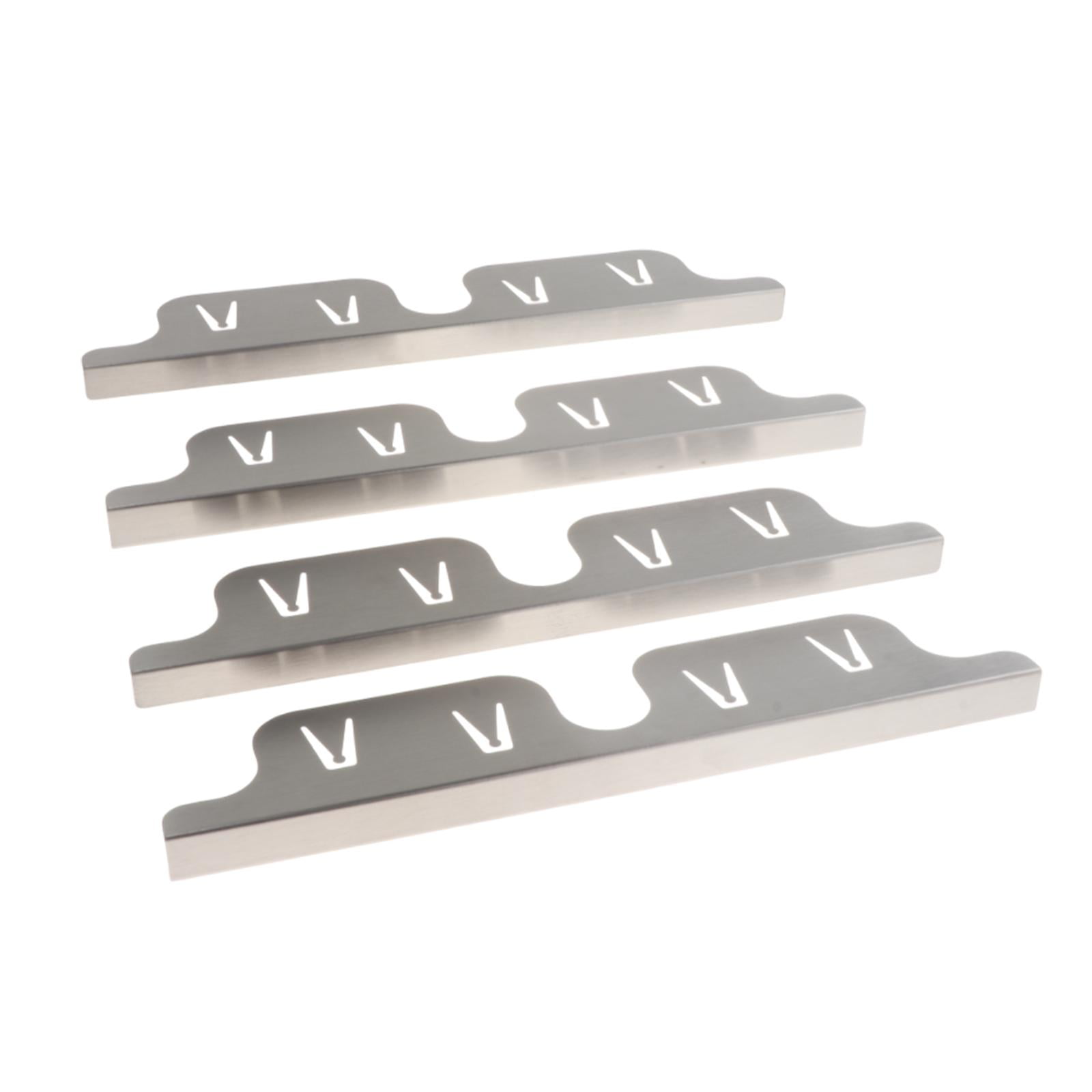 Bothyi - 4 Piezas De Cubiertas De Acero Inoxidable Para Huecos De Encimeras De Horno, Resistentes Y Resistentes