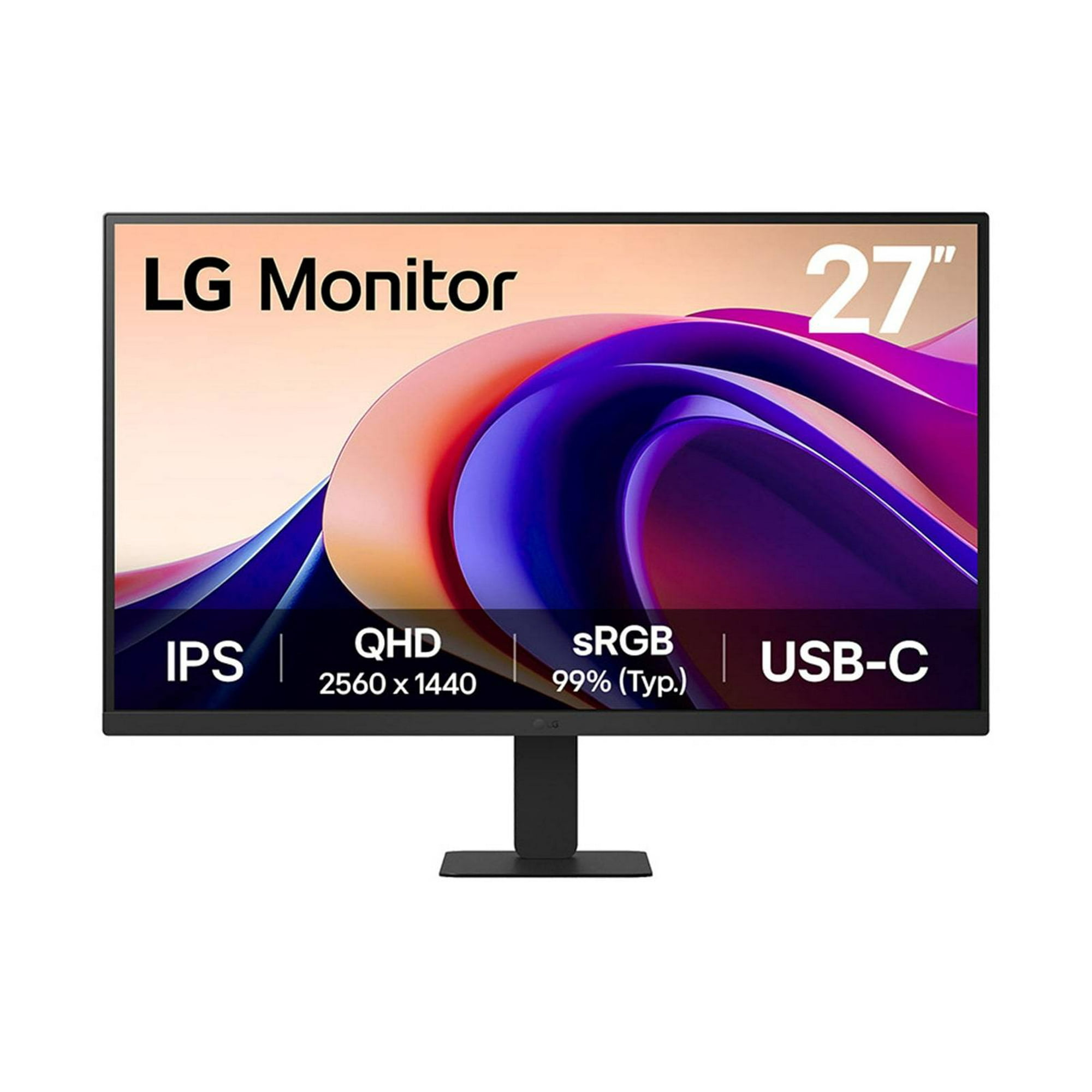 Monitor Plano Lg 27u631a-b Qhd 27" Ips 100hz, 5ms, Hdmi, Usb-c, Hdr10, Srgb 99%, Negro