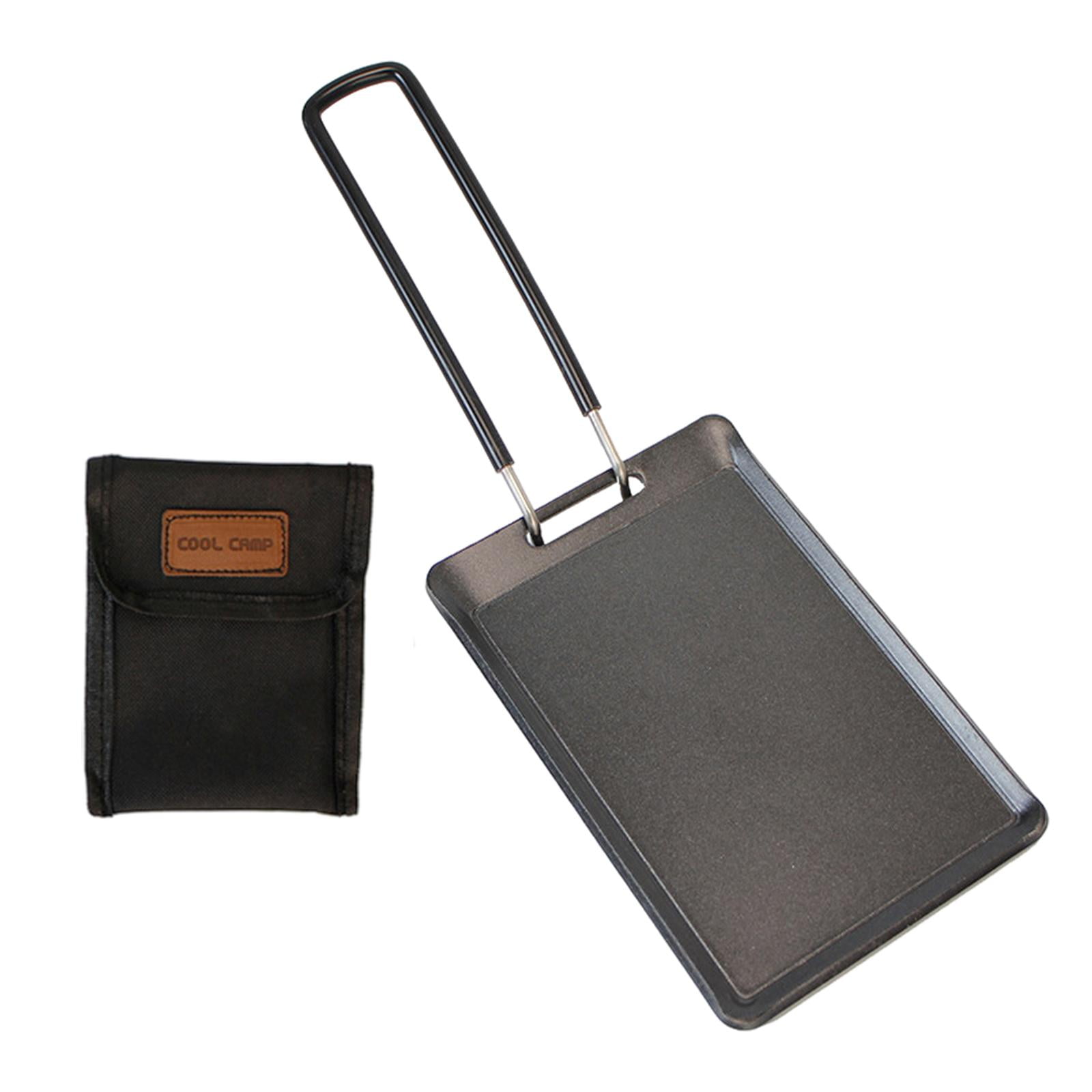 Ioensy - Mini Bbq Grill Pan Stovetop Plate Antiadherente Portátil Para Acampar Al Aire Libre