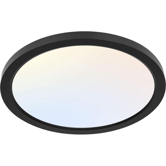 Luz Techo LED Hykolity 12 24W 3CCT Negro Panel Redondo