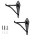 thumbnail image 1 of 2 Pieza 6 "al aire libre interior decorativo pequeño Planter lanterna ganchos para la pared colgando campana de viento colibrí alimentador colgantes, negro, 1 of 3
