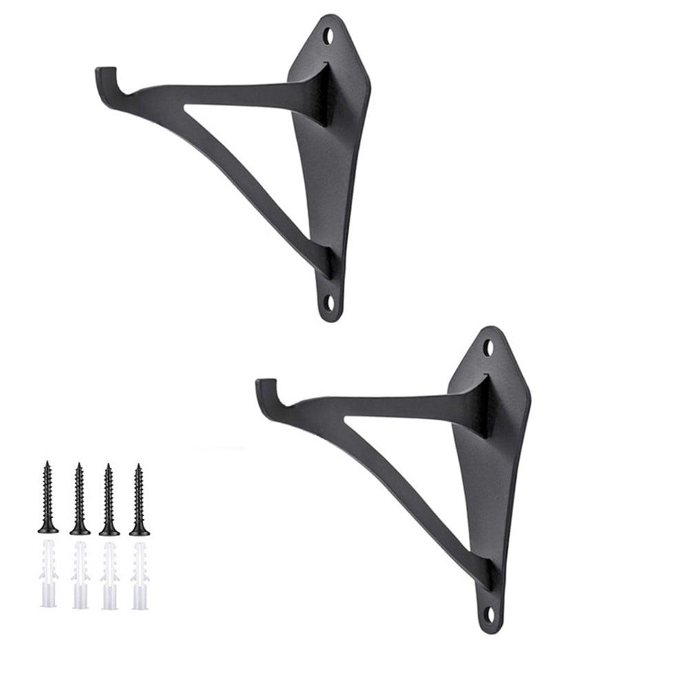 Xusx111 - 2 Pieza 6 "al Aire Libre Interior Decorativo Pequeño Planter Lanterna Ganchos Para La Pared Colgando Campana De Viento Colibrí Alimentador Colgantes, Negro