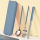 thumbnail image 1 of Upgrade Your Dining Experience with our Portable Silverware Set - Includes Spoons, Forks, and Chopsticks in a Stylish Storage Case - Perfect for Work, Home, and Restaurant Use - Great Quality and Craf, 1 of 5