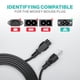 thumbnail image 2 of Cable de alimentación AC para computadora portátil Lordtronics Cable C5 de 3 pies, 125 V, 3 clavijas, 2 of 5