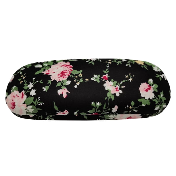 Estuche para gafas de tela con diseño floral, bonito estuche para gafas de tela de algodón con diseño floral.