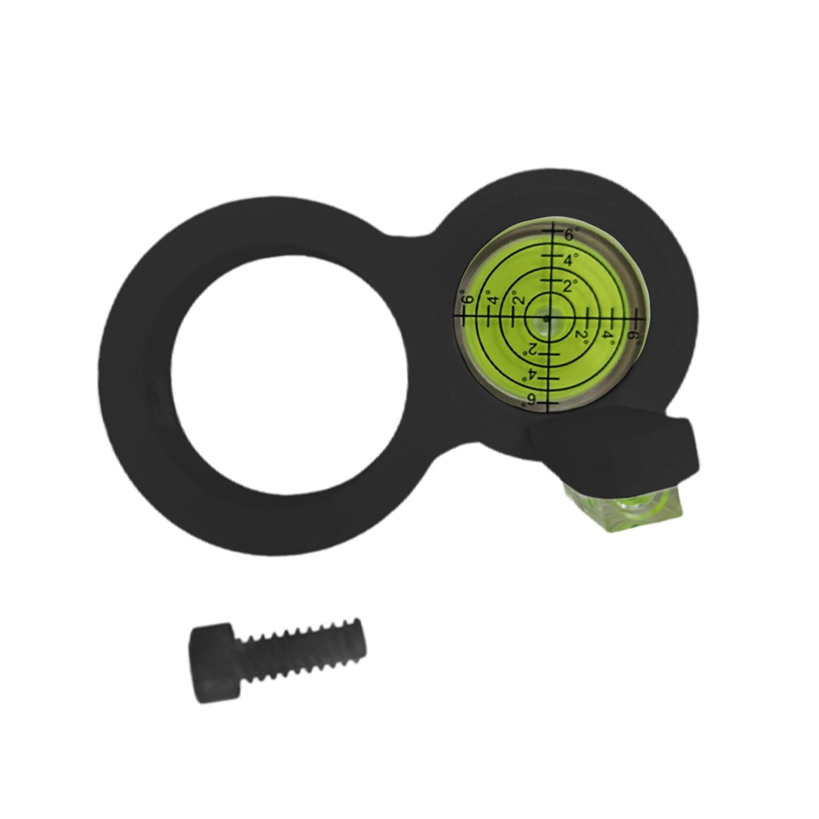 Magideal - Nivel De Taladro, Pequeño Nivel De Burbuja Circular, Ligero, Portátil, De Precisión, Accesorio Para Taladro Eléctrico, Ideal Para Muebles Y Carpinterí Negro