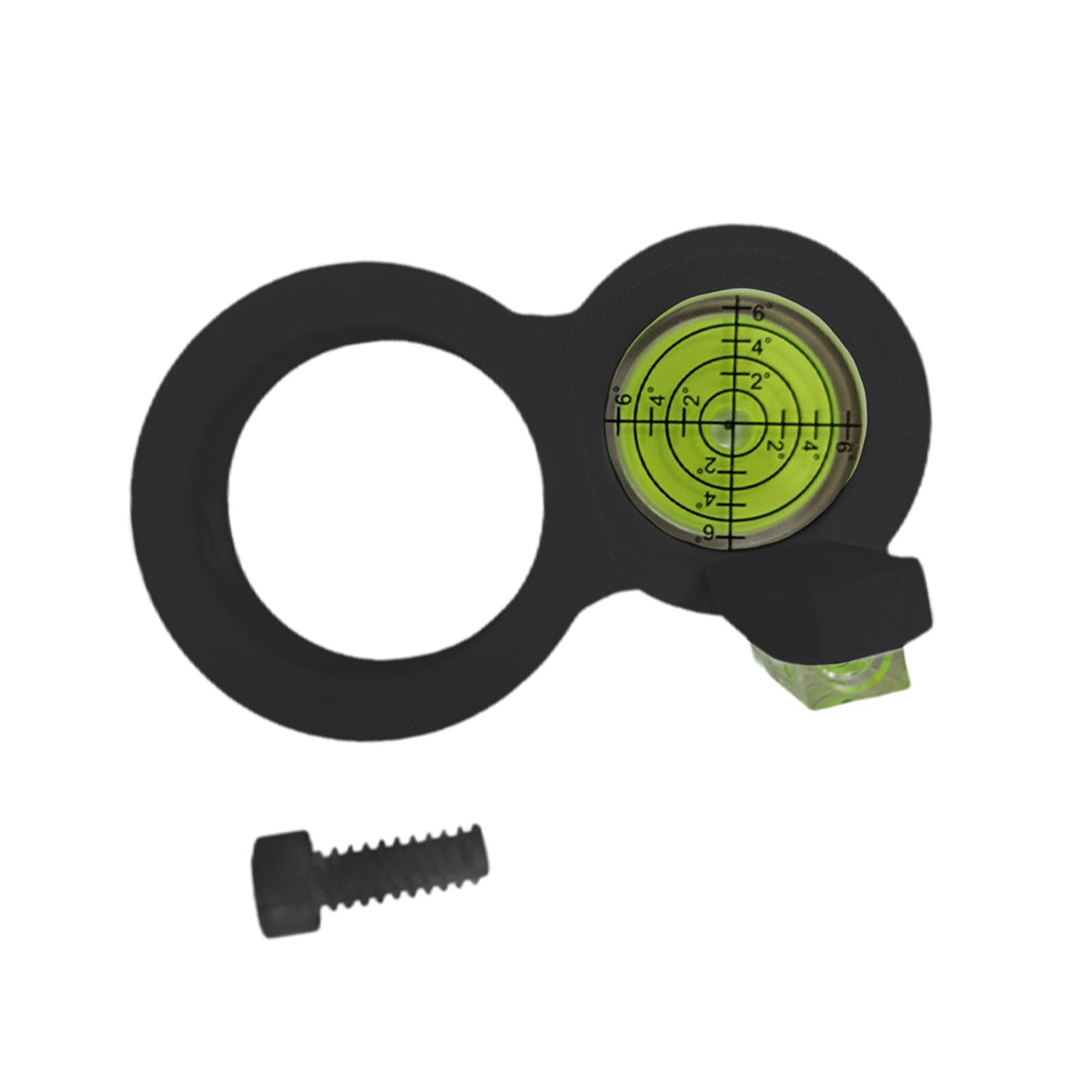 Magideal - Nivel De Taladro, Pequeño Nivel De Burbuja Circular, Ligero, Portátil, De Precisión, Accesorio Para Taladro Eléctrico, Ideal Para Muebles Y Carpinterí Negro