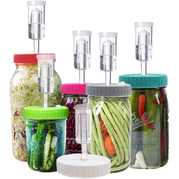 Kit de Fermentación Klemon – Juego de 6 tapas para frascos de boca ancha