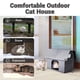 thumbnail image 2 of Cat House Exterior interior Resistente A La Intemperie Para Gatos, 2 of 8