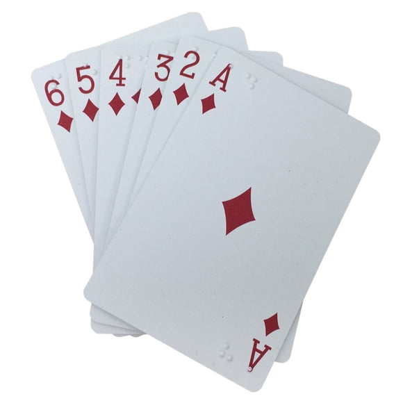 Playing Cards VSONE Plastic Braille 54 cartas con funda metálica