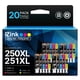thumbnail image 1 of Cartuchos De Tinta Compatibles Para Canon 250 251 Xl (paquete De 20), 1 of 6