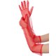 thumbnail image 5 of Guantes de Ópera Largos de Tul para Mujer Guante Transparente de Dedo Completo para Noche Boda 1 Par Rojo M, 5 of 6